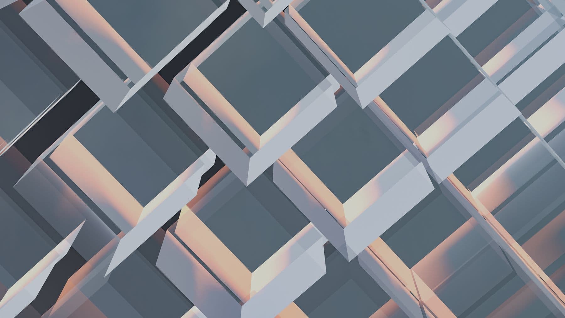 A geometric three-dimensional digital render
